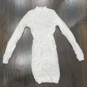 Fashion Nova Plush White Dress